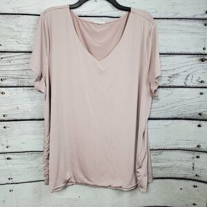 Edgely 4x Pink SS Blouse Top
